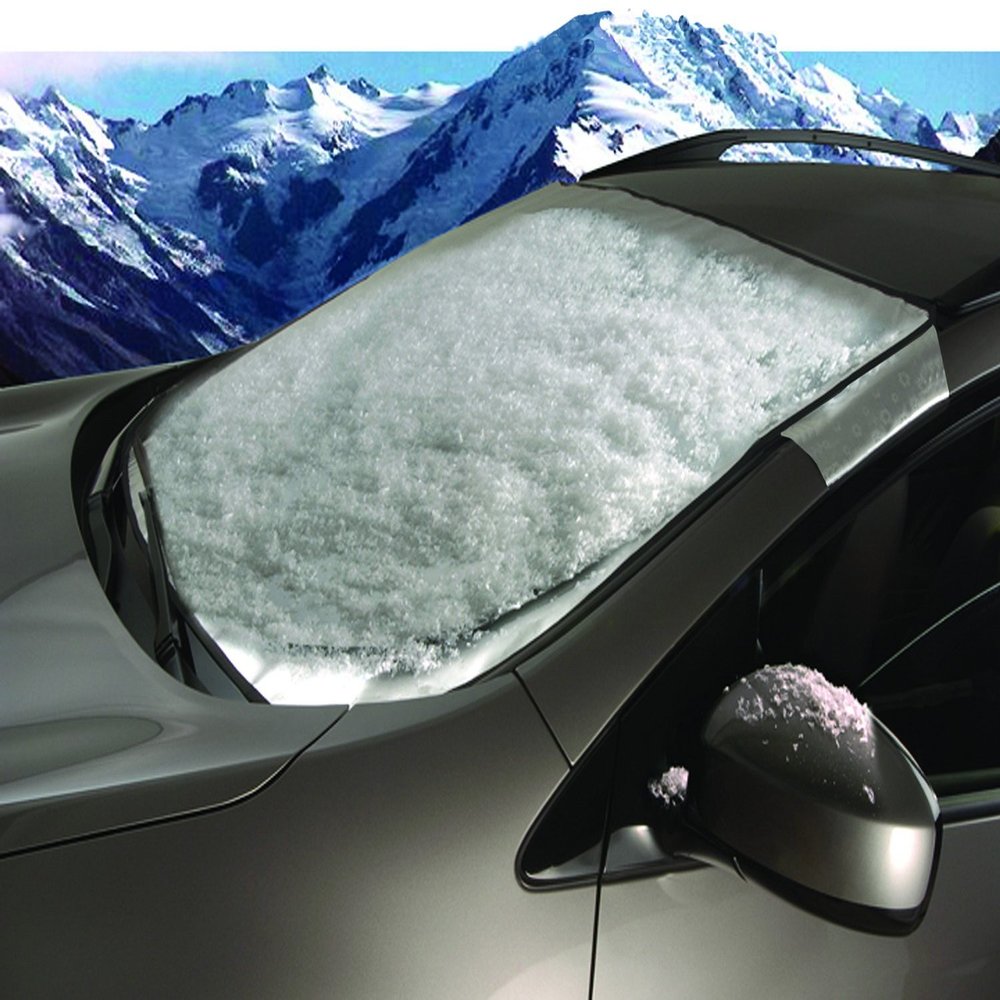 Intro-Tech Automotive CH-18-S Custom Fit Windshield Winter, Snow, Ice and Frost Shade for Select Chevrolet Aveo Models, Silver