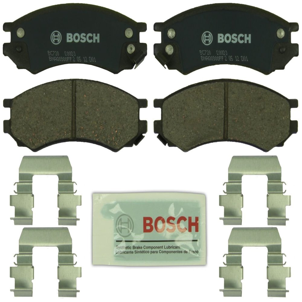 BOSCH BC728 QuietCast Premium Ceramic Disc Brake Pad Set - Front