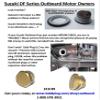 GoldPlug Suzuki1018 | Made in USA | Outboard Exhaust Plug | Aluminum Corrosion Fix Replaces #09248-18010 | view 3