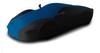 Coverking Custom Fit Vehicle Cover for BMW 1-Series - (Satin Stretch, 2-Tone Black Sides/Grabber Blue Center) view 1