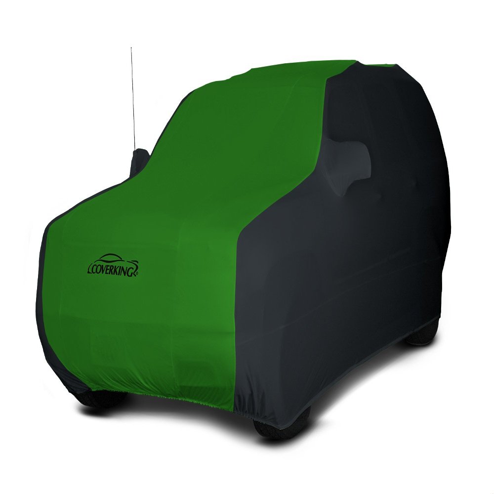Coverking Custom Fit Car Cover for Select Nissan Xterra Models - Satin Stretch (Synergy Green with Black Sides)