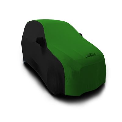 Coverking Custom Fit Car Cover for Select Chrysler Town and Country Models - Satin Stretch (Synergy Green with Black Sides)