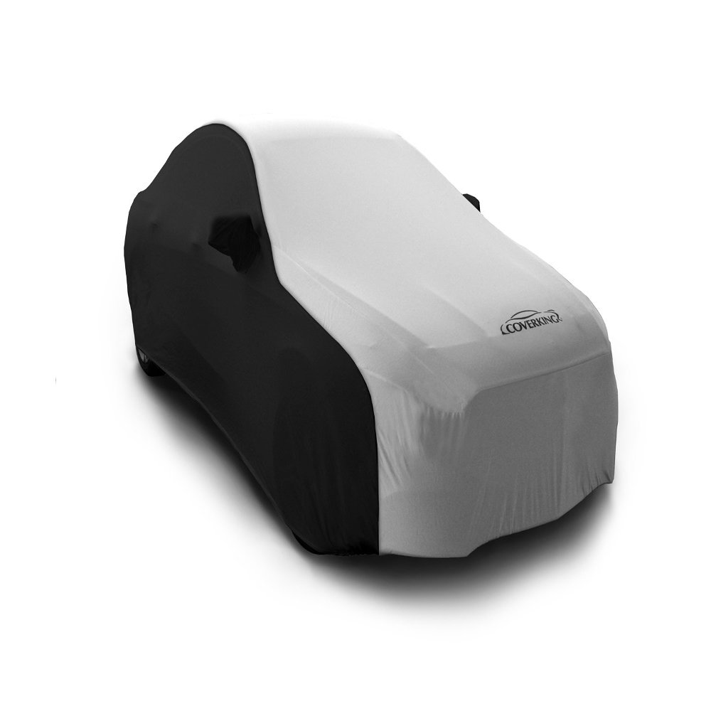 Coverking Custom Fit Car Cover for Select Rolls Royce Phantom Models - Satin Stretch (Pearl White with Black Sides)