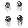 GRAPHICS & MORE Zebra Print - Tire Rim Wheel Valve Stem Caps - Aluminum view 1