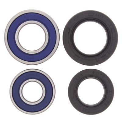 BossBearing Front Wheel Bearings and Seals Kit for Yamaha YFZ450 2004 to 2012