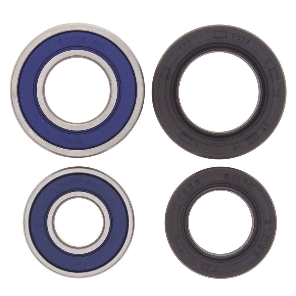 BossBearing Front Wheel Bearings and Seals Kit for Yamaha YFZ450 2004 to 2012