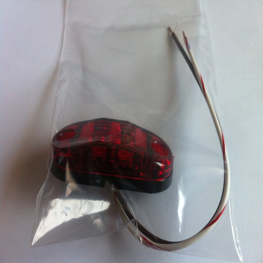 Innovative Lighting 2.5" LED RED Lense w/RED Light Side Marker Light P/N 200-4400-1