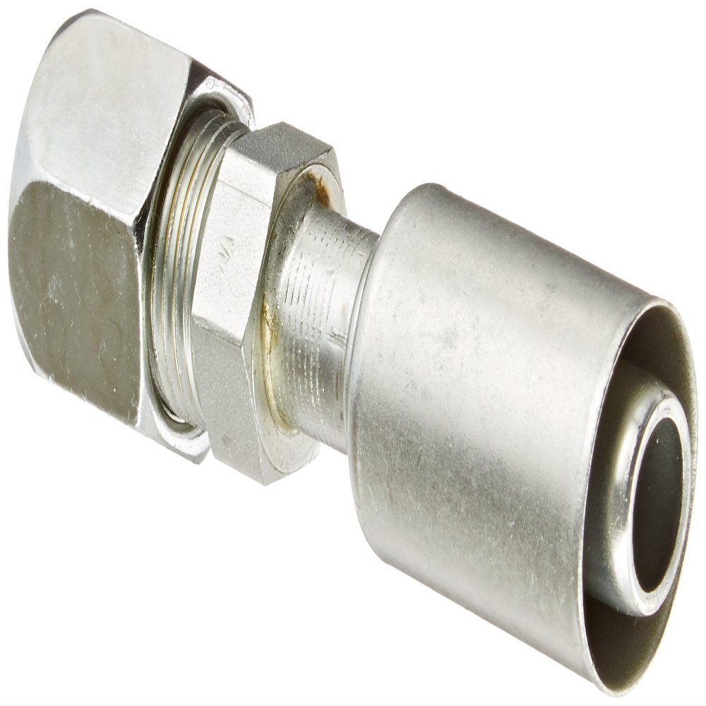 EATON Weatherhead Coll-O-Crimp 75712E-760 Flareless Tube Rigid Fitting, Carbon Steel, 5/8" Hose ID, 5/8" Tube Size