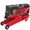 BIG RED 2.5 Ton Hydraulic Trolley Floor Service/Floor Jack with Blow Mold Carrying Storage Case, Lifting Range 5.3"-14.8", 5000lb Capacity, Red view 1