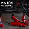 BIG RED 2.5 Ton Hydraulic Trolley Floor Service/Floor Jack with Blow Mold Carrying Storage Case, Lifting Range 5.3"-14.8", 5000lb Capacity, Red view 4
