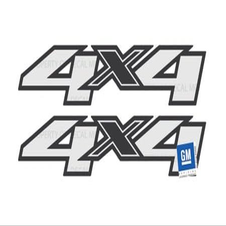Decal Mods 4x4 Decal Replacement Sticker for Chevy Silverado (2007-2013) Bed Side 1500 2500 HD (Set of 2) - F