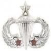Army Senior Parachutist Badge 2nd Award Mirrored Finish - Regulation view 1
