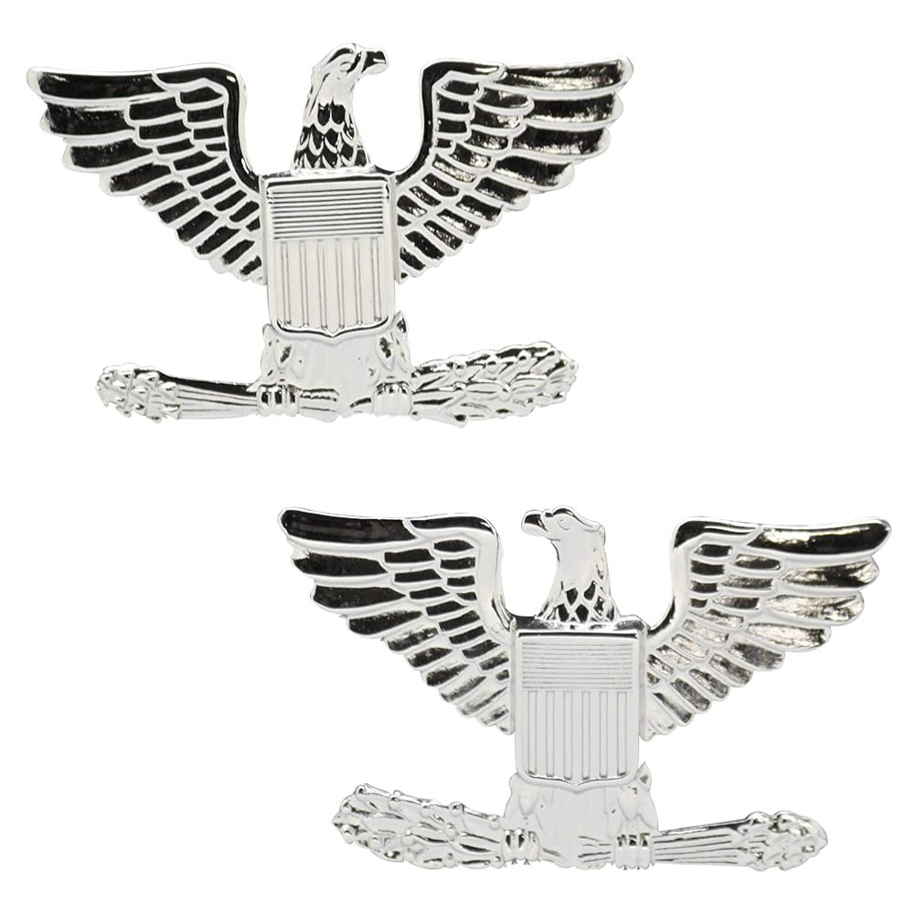 Air Force/Army Colonel Collar Device Rank Insignia Pair