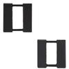 Navy Lieutenant (LT) Black Metal Officer Rank (O-3) Collar Device Pair view 1
