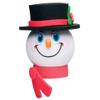 Tenna Tops Limited Edition Frosty Snowman Black Hat Car Decor Antenna Topper Auto Accessory - Fits Thin Style Antenna view 1