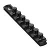 Ernst Manufacturing 8-Inch Magnetic Socket Organizer with 7 1/2-Inch Twist Lock Clips, Black (8428M-Black-1/2) view 1