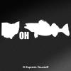 Express Yourself Products OH Walleye State Fish (White - Large) Decal Sticker - State Fish Collection view 1
