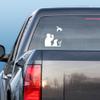 Duck Call (Black - Reverse Image - Medium) Decal Sticker - Waterfowl Collection view 2