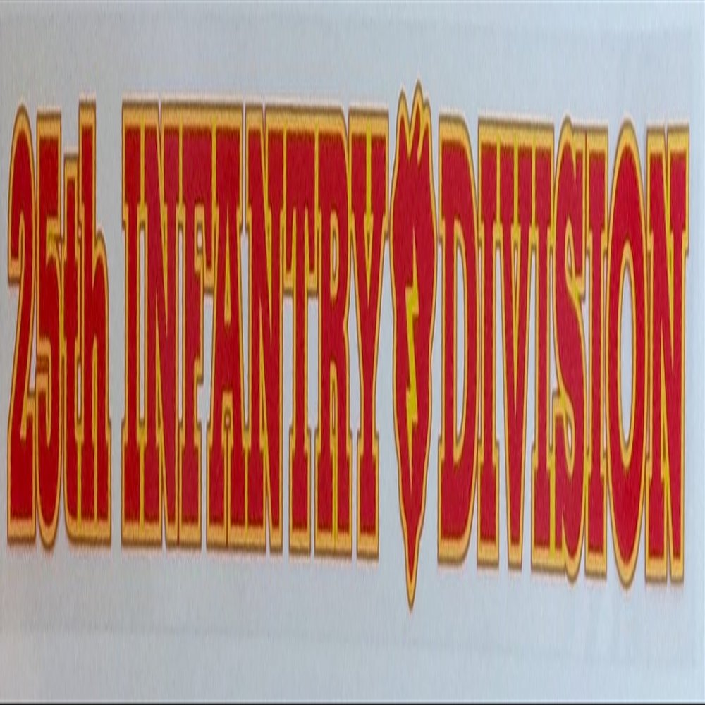 25TH Infantry Division 15" inch Window Strip Army Outside Decal