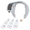 Gorin GR520-SL Combination Lock Button Type Ring Lock Silver view 1
