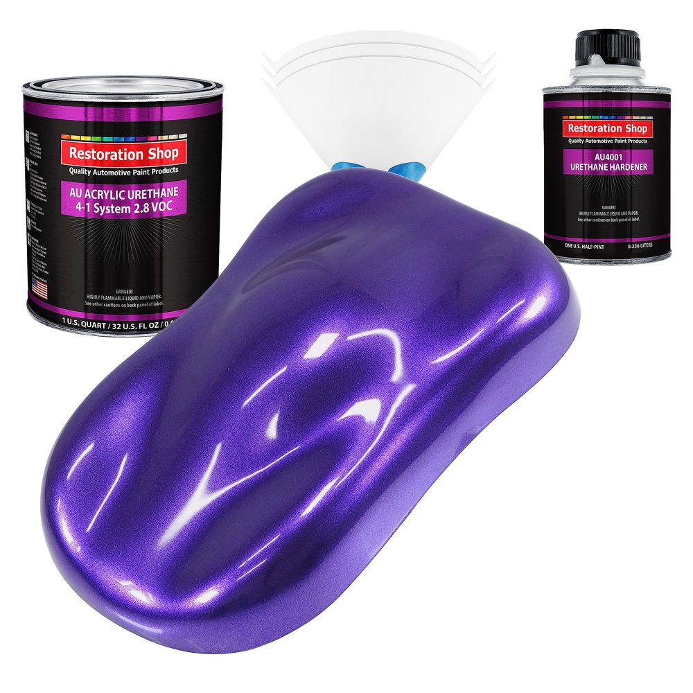 Restoration Shop Firemist Purple Acrylic Urethane Auto Paint - Quart Kit