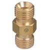 Western Enterprises 30, Hose Couplers, 200 Psi, Brass, B-Size, Oxygen, Male/Male Connection, 0.5 Length, B-Size/B-Size, Sold As 1 each view 1