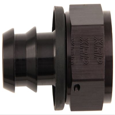 XRP 230006BB Black Size-6 Straight Push-On Hose End