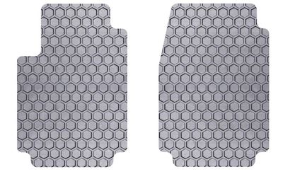 Intro-Tech AD-618F-RT-G Hexomat Front Row 2 pc. Custom Fit Auto Floor Mats for Select Audi A8 Models - Rubber-Like Compound, Gray