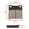 Caltric Brake Pads Compatible with Suzuki Gsf600 Gsf 600 Bandit 1996-2003 Rear Brakes Motorcycle view 2