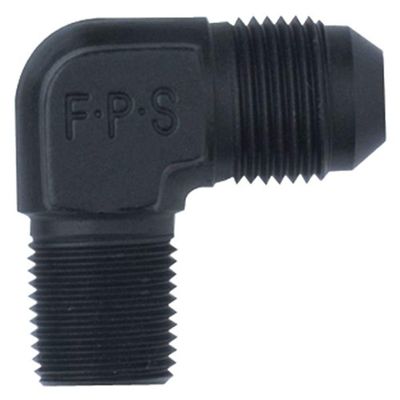 Fragola 482207-BL Black Size (-8) x 1/4" MPT 90 Adapter Fitting