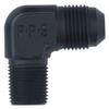 Fragola 482207-BL Black Size (-8) x 1/4" MPT 90 Adapter Fitting view 1