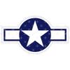 UNITED STATES AirForce USAAF 1943-47 USAF WWII Aircraft Roundel 4.7" (120mm) Vinyl Sticker, Decal view 1