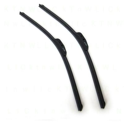BUYLONG A Set of 2 U/J Hook Type Bracketless Driver and Passenger Side Windshield Wiper Blades fits Mazda3 10-12