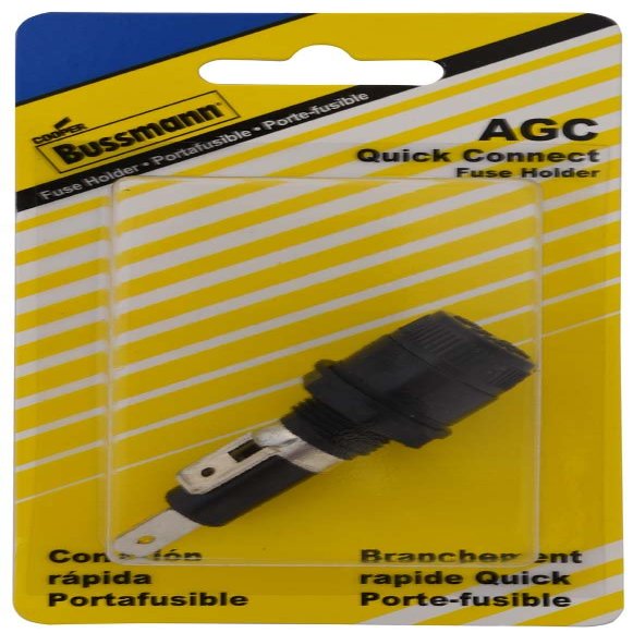 Bussmann (BP/HKP-HH-RP) 30 Amp Carded Panel Mount Fuse Holder for 5/16" Panels