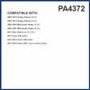 PG Engine Air Filter PA4372 | Fits 2004-2012 Dodge Dakota, 2006-2009 Mitsubishi Raider, 2011 Ram Dakota, 2015-2016 Volvo V40 Cross Country, 2014-2016 V40, 2011 S40 view 2