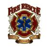 Collectible Firefighter Decals, Share Your Appreciation and Support with Our Fire Rescue Gold Shield Stickers for Your Home, Car, Cases and More, Souvenir Gifts for Firefighter (12IN, 1 Pack) view 1