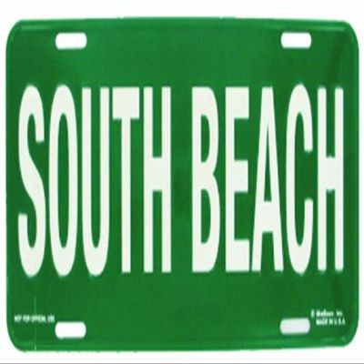 South Beach Florida License Plate