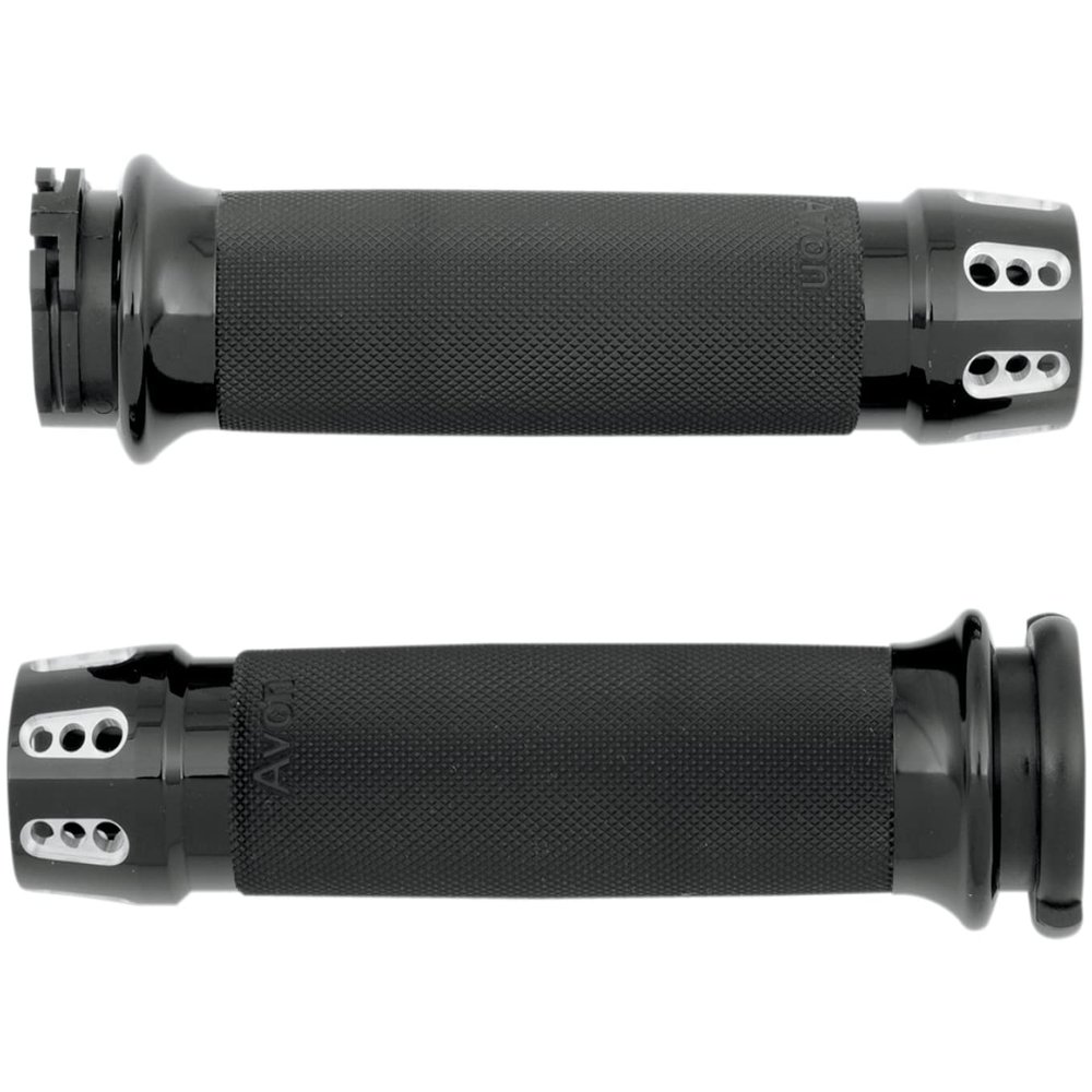 RC Components Gatlin Custom Grips - Black, Color: Black CC-86-ANO-GAT