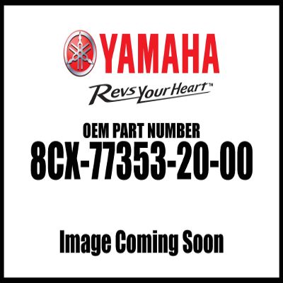 Yamaha 8CX-77353-20-00 Emblem 3; 8CX773532000 Made by Yamaha