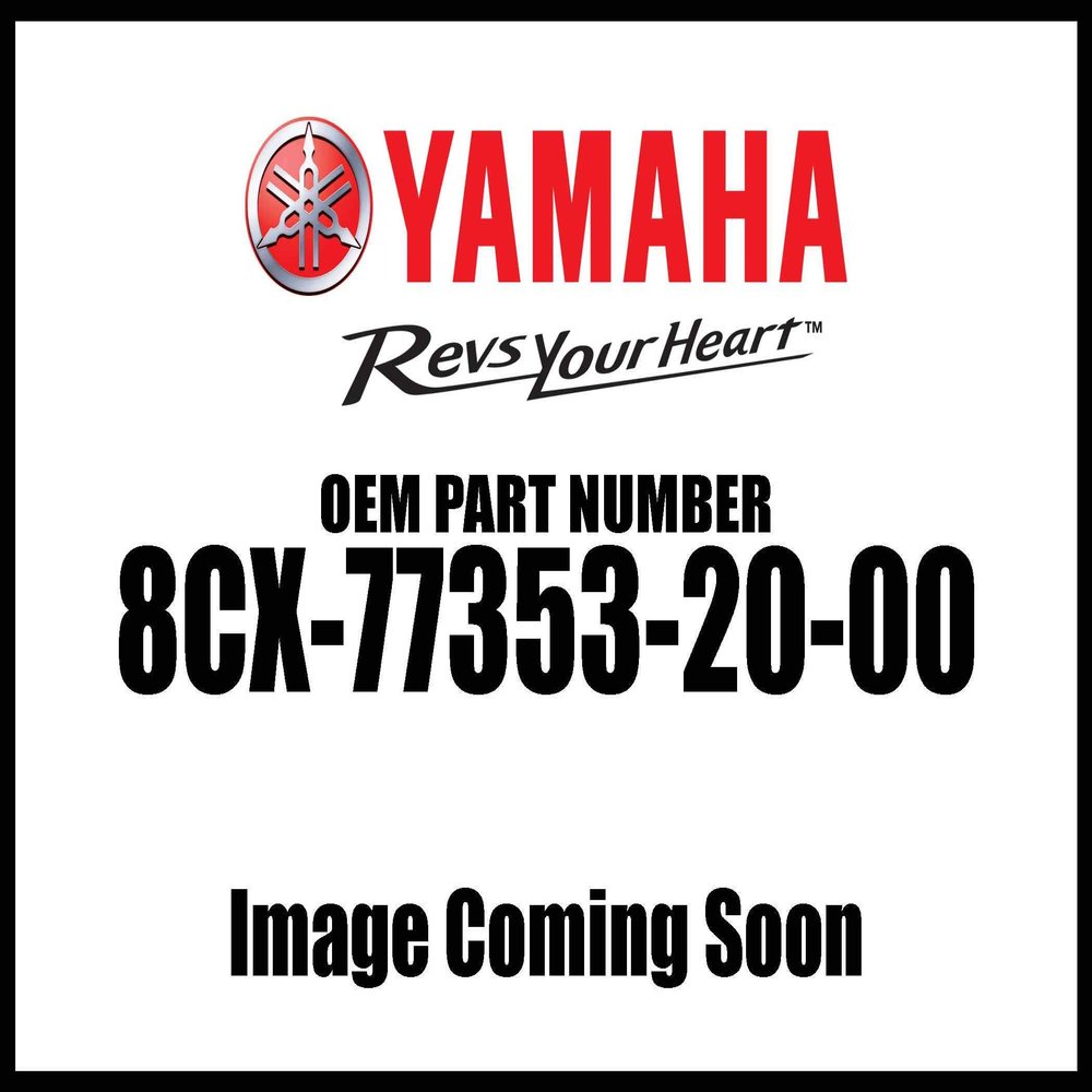Yamaha 8CX-77353-20-00 Emblem 3; 8CX773532000 Made by Yamaha