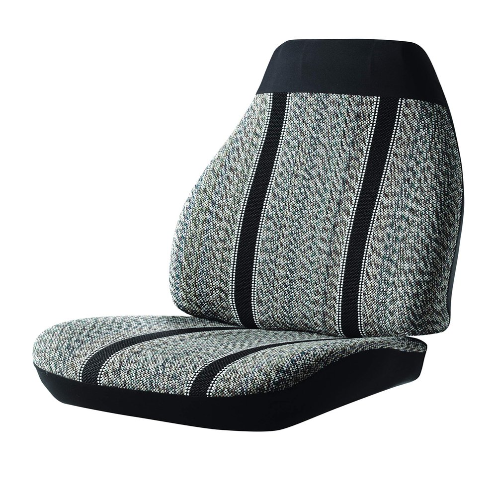 FIA TR47-27 Black Custom Fit Front Seat Cover Bucket Seats - Saddle Blanket, (Black)