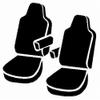 FIA TR47-27 Black Custom Fit Front Seat Cover Bucket Seats - Saddle Blanket, (Black) view 2