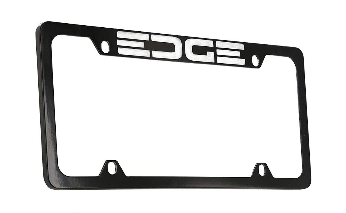 Ford Edge License Plate Frame (2 Hole/Brass, Chrome/Wide)