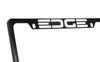 Ford Edge License Plate Frame (2 Hole/Brass, Chrome/Wide) view 2