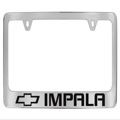 Chevrolet Impala License Plate Frame Holder (Chrome & 2 Hole & Bottom Wide (12))