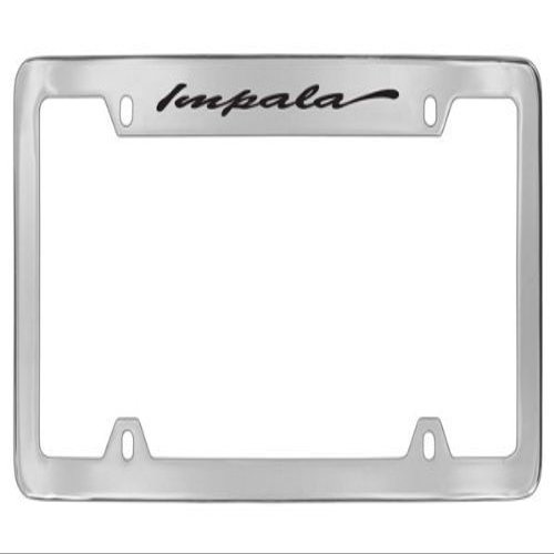 Chevrolet Impala License Plate Frame Holder (Chrome & 4 Hole & Top & Scripted)