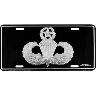 U.S. Army Master Parachutist Jump Wings License Plate