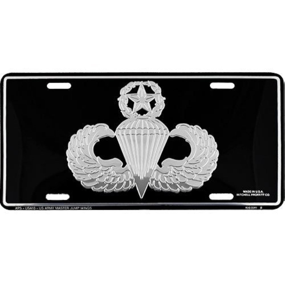 U.S. Army Master Parachutist Jump Wings License Plate