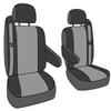CalTrend Front Buckets Seats, O.E. Velour Seat Covers for 1999-2002 Chevy/GMC 1500-3500 Black Premier Insert with Classic Trim view 2