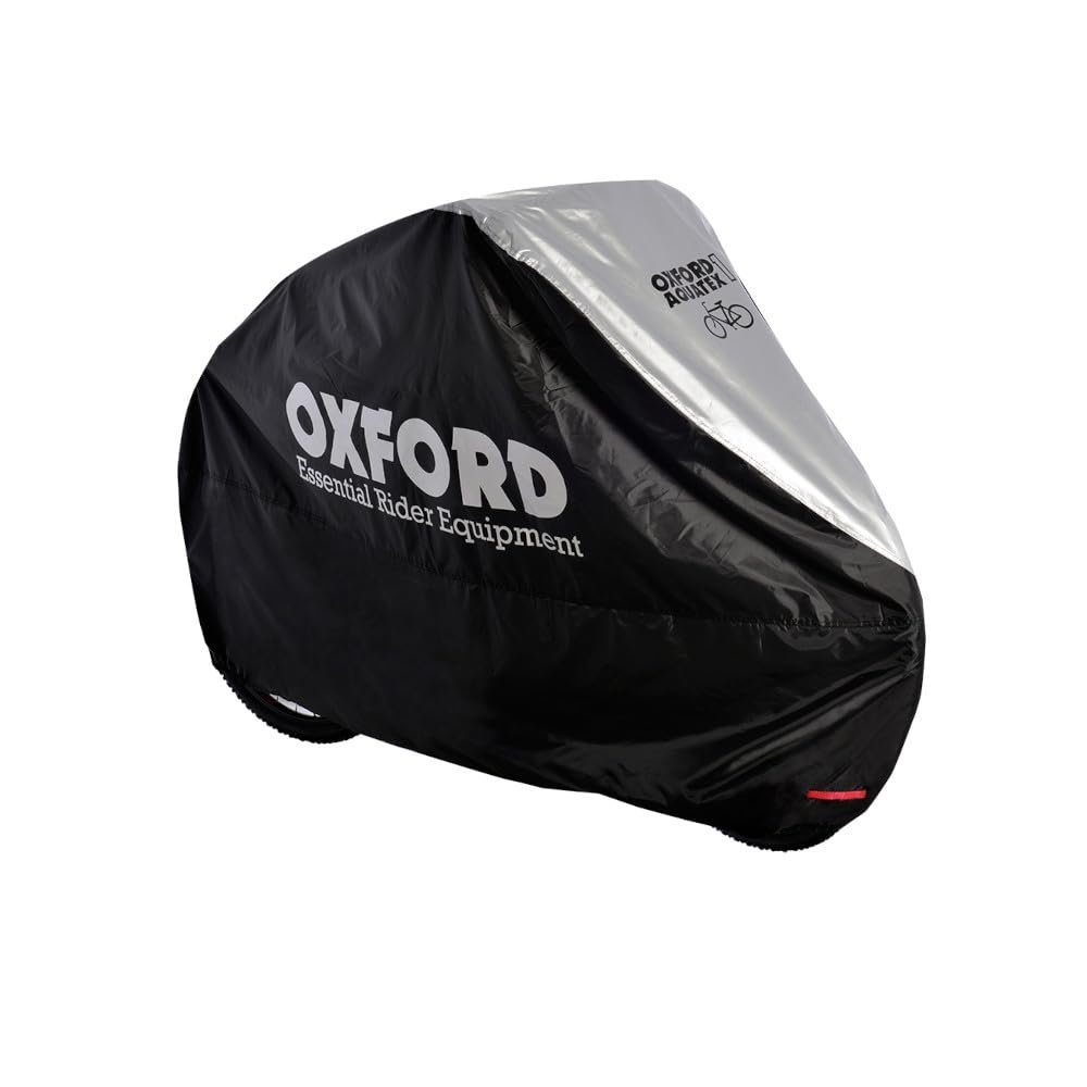 Oxford Unisex Single Aquatex Outdoor Bike Cover Silver 200x 80x 110 cm, Silver (Black/Silver), 200 x 80 cm UK
